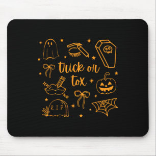 Herfst truc of tox botox halloween esthetische ver muismat
