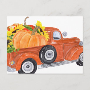 Herfst Truck 1 Briefkaart