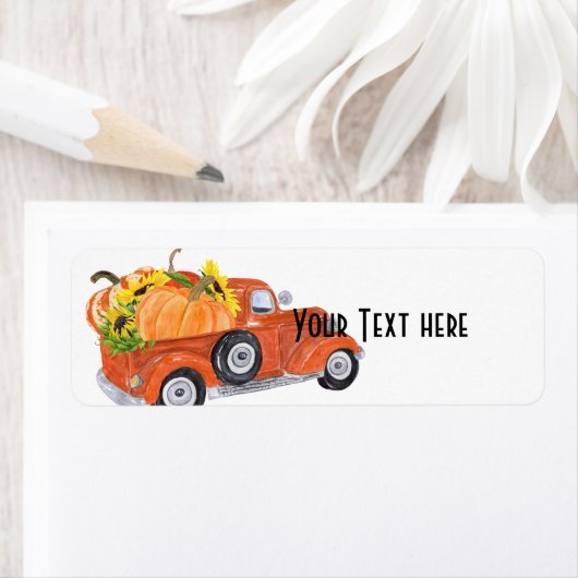 Herfst Truck 1 Etiket (Insitu)