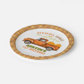 Herfst Truck Birthday Bord - Aangepast (Gekanteld)