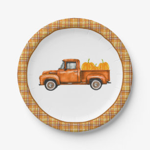 Herfst Truck Birthday Bord - Alleen vrachtwagen
