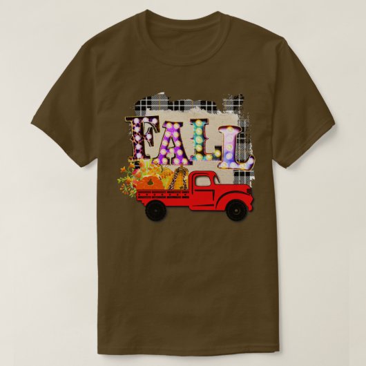 Herfst Truck Design T-shirt (Design voorkant)