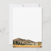 Herfst truck met zonnebloemen save the date (Achterkant)