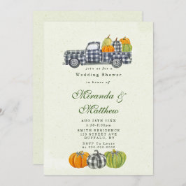 Herfst  Truck Pumpkin Weduwingschower nodigt