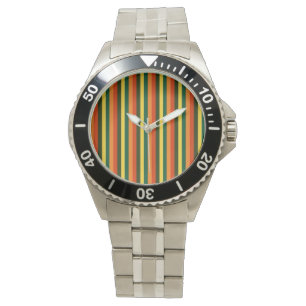 Herfst Truck Stripes watch Horloge