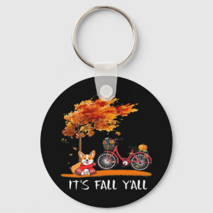 Herfst-trui-hond Grappig Grafisch Ontwerp Sleutelhanger