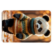 Herfst trui panda magneet (Horizontaal)
