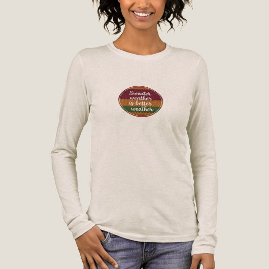Herfst Trui Weer Beter Weer Shirt - Knitte (Voorkant)