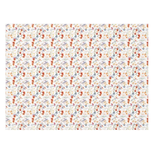 Herfst Tuin Bloemen Tafelkleed (Voorkant (Horizontaal))