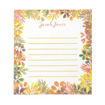 Herfst tuin botanische Waterverf bladeren bekleed