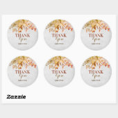Herfst Tuin Bruiloft Bedankt Ronde Sticker (Vel)