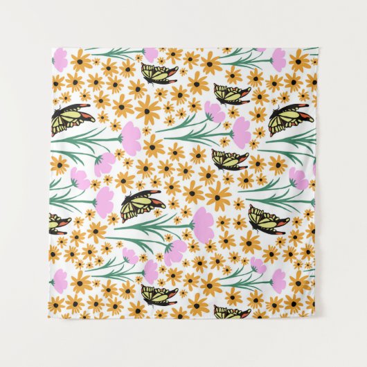 Herfst tuin patroon wandkleed (Voorkant (horizontaal))