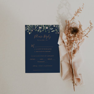 Herfst Tuin Wildflower Wedding Menu Keuzemenu RSVP