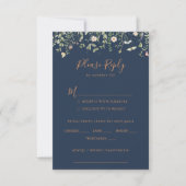 Herfst Tuin Wildflower Wedding Menu Keuzemenu RSVP (Voorkant)
