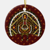 Herfst Turkey Ornament (Voorkant)