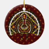 Herfst Turkey Ornament (Achterkant)