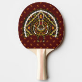 Herfst Turkey Ping Pong Paddle Tafeltennisbatje (Achterkant)