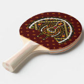 Herfst Turkey Ping Pong Paddle Tafeltennisbatje (Voorkant Gekanteld)