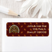 Herfst Turkey Return Address Label (Insitu)