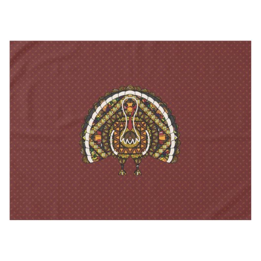 Herfst Turkey Tablecloth Tafelkleed (Voorkant (Horizontaal))