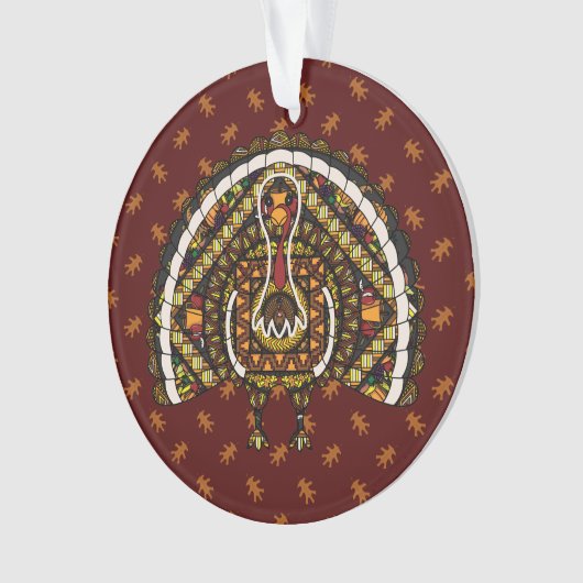 Herfst Turkije AcrylOrnament Ornament (voorkant)