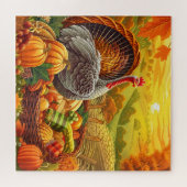 Herfst Turkije Pompoenen Thanksgiving Jigsaw Puzze Legpuzzel (Horizontaal)