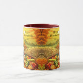 Herfst Turkije Pompoenen Thanksgiving Mok (Midden)