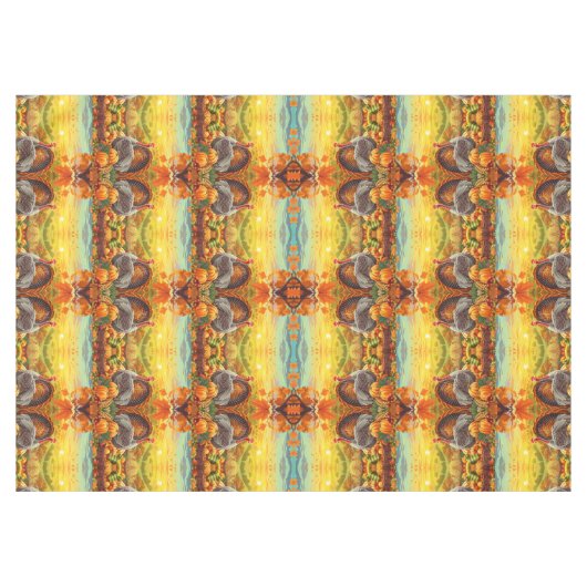 Herfst Turkije Pompoenen Thanksgiving tafelkleed (Voorkant (Horizontaal))