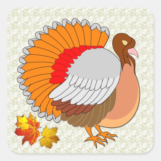 Herfst Turkije ~ Sticker (Voorkant)