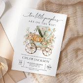 Herfst Twee Kleine Pompoen Herfst Tweeling Baby sh Kaart