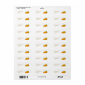 Herfst twee pompoenen Label (Full Sheet)