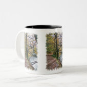 HERFST Tweekleurige koffiemok (Voorkant links)