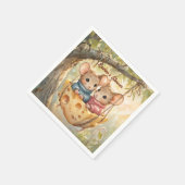 Herfst Tweeling Baby Shower Servet (Hoek)