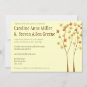 Herfst Twig Tree 5x7 Weddenschap Kaart (Voorkant)