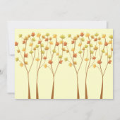 Herfst Twig Tree 5x7 Weddenschap Kaart (Achterkant)