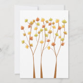 Herfst Twig Tree 5x7 Weddenschap Kaart (Achterkant)