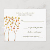 Herfst Twig Tree - antwoordkaart Uitnodiging Briefkaart (Voorkant)