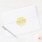 Herfst Twig Tree - Bruiloft Ronde Sticker (Envelop)