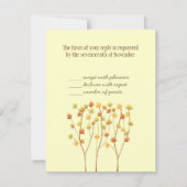 Herfst Twig Tree - Responskaart met envelop RSVP Kaartje (Voorkant)