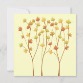 Herfst Twig Tree Wedding Kaart (Achterkant)