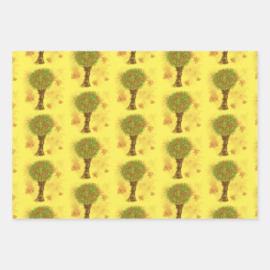 Herfst U allen Verpakkingspapier Inpakpapier Vel (Voorkant)