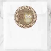 Herfst Uil 9 Maanden Sticker (Tas)