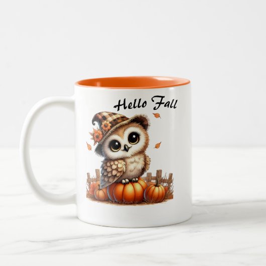 Herfst Uil Coffee Mok (Links)
