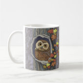 Herfst Uil en Herfst Kleuren Koffie Mok (Links)