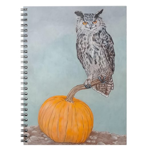 Herfst Uil Notitieboek (Voorkant)