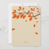 Herfst Uil Uitnodiging (Achterkant)