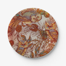 Herfst uil vintage val