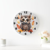 Herfst Uil Wandklok (Huis)