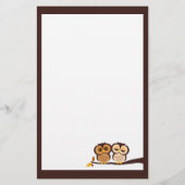 Herfst Uilen Briefpapier (Voorkant)