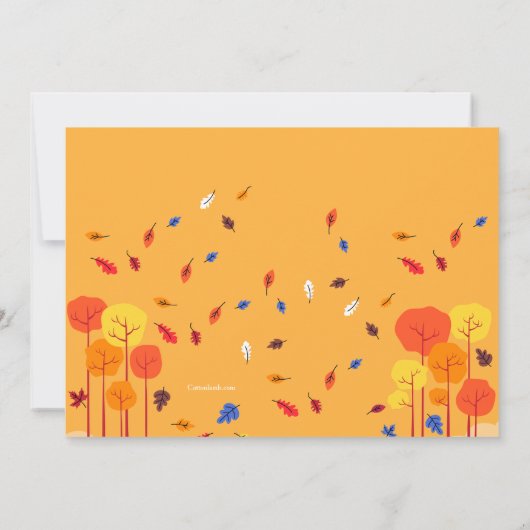 Herfst Uilen Kaart (Achterkant)